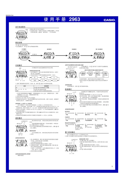 casio 卡西欧 2963